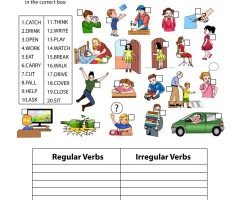 Regular And Irregular Verbs Worksheets