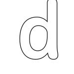 Bubble Letter D | 19 Free Printable Styles