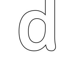 Bubble Letter D Worksheets