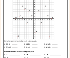 Ordered Pairs Worksheets