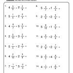 Adding Mixed Numbers Worksheet – Have Fun Teaching