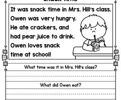Reading Passages Worksheets