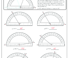 Using Protractors Worksheets