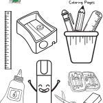 Classroom Objects Coloring Pages For Kids – Free Printables – Kids Art …