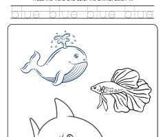 Blue Worksheets