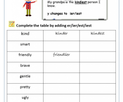 Comparative Adjectives Worksheets