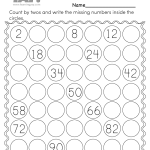Skip Counting By 2s Worksheets Skip Counting by 2s Worksheet for 1st Grade (Free Printable)