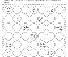 Skip Counting By 2s Worksheets