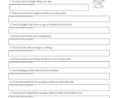 Double Negatives Worksheets