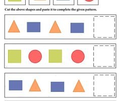 Cut And Paste Patterns Worksheets