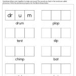 Blend Phonemes Worksheet