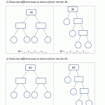 Factor Tree Worksheets page