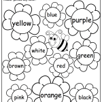 Flower Color Words Worksheet – Made By Teachers