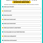 Getting To Know You Worksheets Printable Getting To Know You Worksheets | Printablee