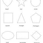 Printable Shape Tracing Worksheet, Learning Practice Worksheet – Etsy