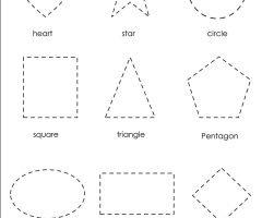 Shape Tracing Worksheets