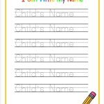 Name Tracing Worksheets Customizable Name Tracing Worksheets