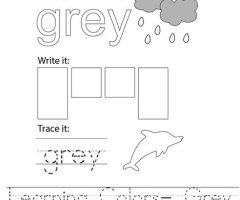 Grey Worksheets