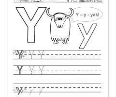 Letter Y Worksheets