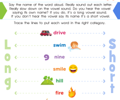 Short And Long I Worksheets