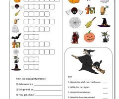 Halloween Worksheets