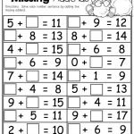 Missing Addends Worksheets Grade 2