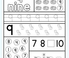 Number 9 Worksheets