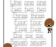 Word Tracing Worksheets