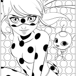 Ladybug Coloring Pages Printable Miraculous Ladybug Coloring Pages