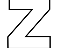 Bubble Letter Z Worksheets