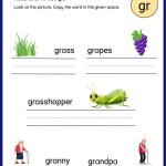 GR Blends Worksheets GR Blend Worksheets for 1st Graders Online – SplashLearn
