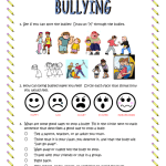 Bullying Worksheets Bullying Worksheets For Elementary Students