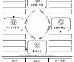 Match Seasons To Months Worksheets