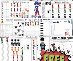 Superhero Worksheets