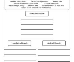 Branches Of Government Worksheets