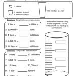 Metric Liquid Volume Worksheet by Teach Simple