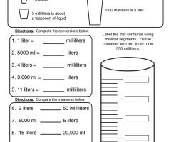 Measures Of Volume Worksheets
