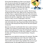 Music Industry Reading Comprehension Worksheets