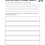 Adapting Speech Worksheets – 15 Worksheets.com