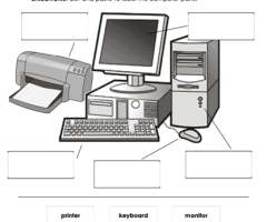 Computer Parts Worksheets