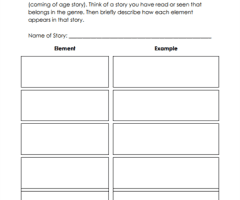 Bildungsroman Worksheets