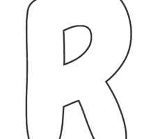 Bubble Letter R Worksheets