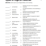 Fallacy Worksheets Fallacy Worksheets – 15 Worksheets.com