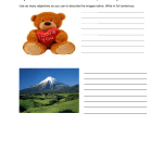 Descriptive Writing Worksheet