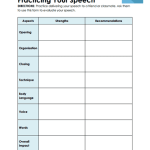 Speech Projects Worksheets – 15 Worksheets.com