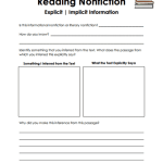 Reading Nonfiction Comprehension Grade 12 Worksheets