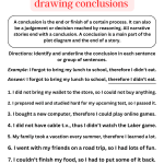drawing conclusions examples with answers – Writing Conclusion …