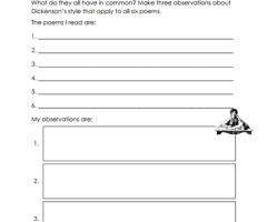 American Literature Worksheets