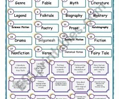 Genres Worksheets