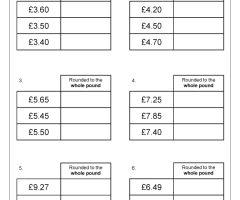 Rounding Money Worksheets